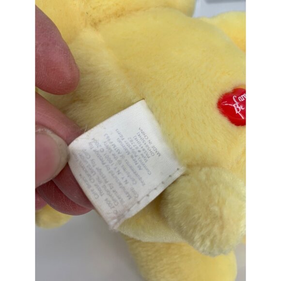 Vintage 2004 Care Bears Baby Plush Toy 9" Sunshine Yellow Smiling Sun Design Hea - Picture 7 of 8